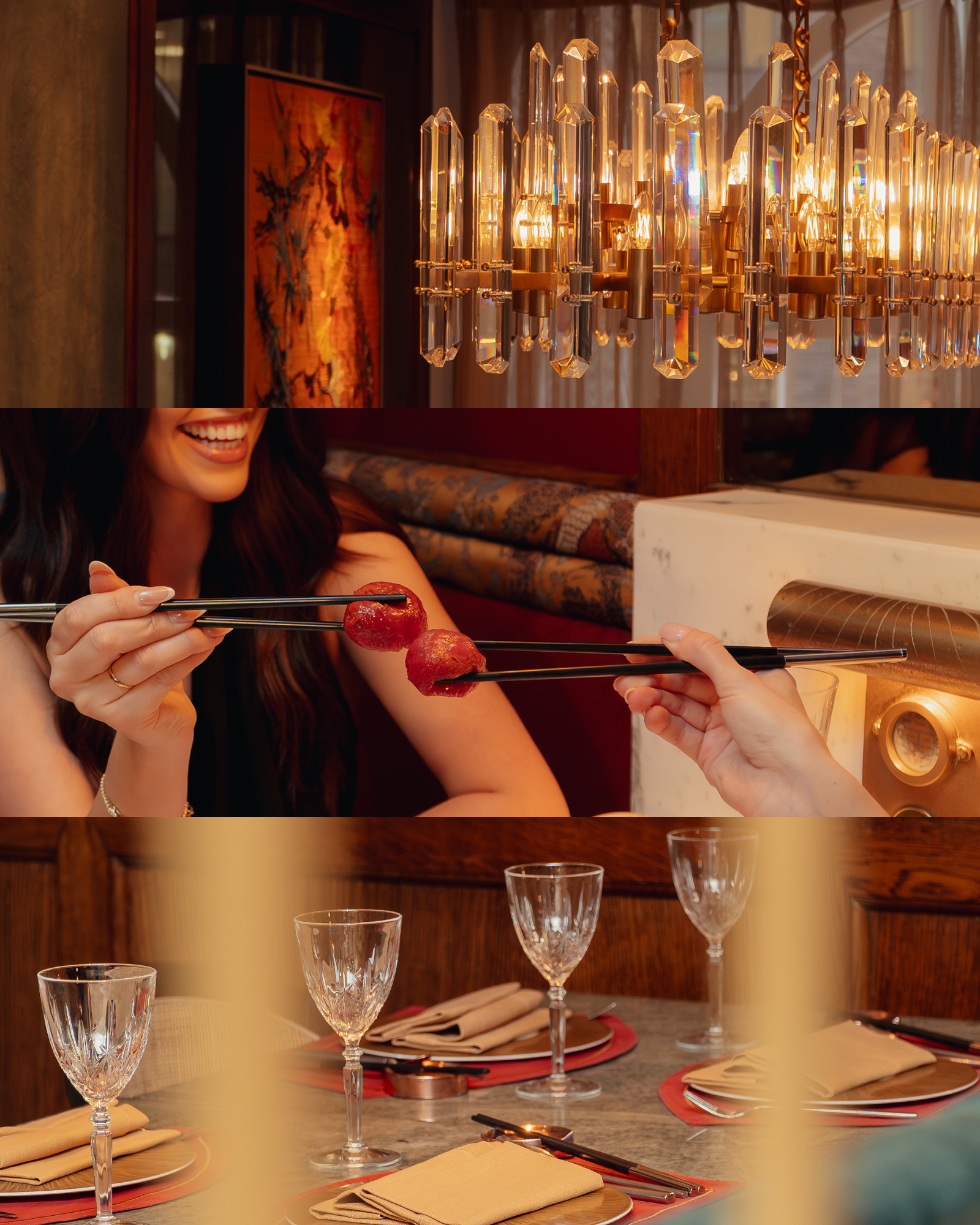 Dining experience at Taj 51 Buckingham Gate London luxury restaurant sharing food elegant interior